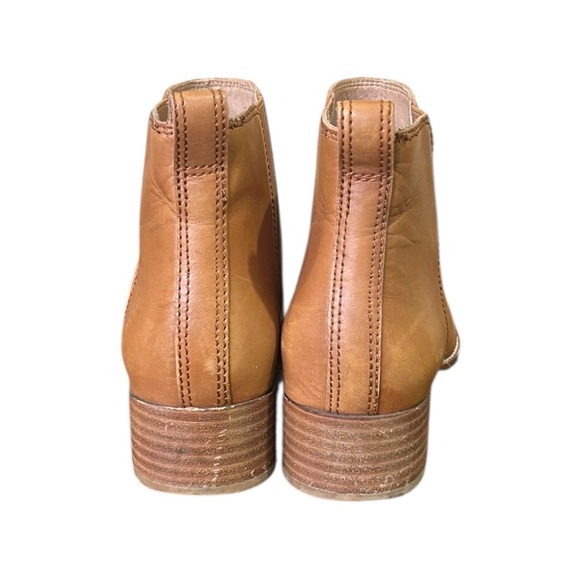 Madewell The Carina Leather Ankle Boots in English Saddle Leather Womens Size 10 - Picture 9 of 10